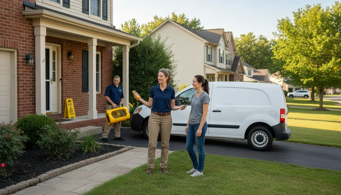Residential water damage restoration in Cherry Point, NC